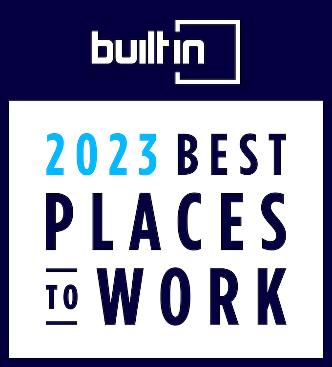 Built In: 2023 Best Places to Work badge