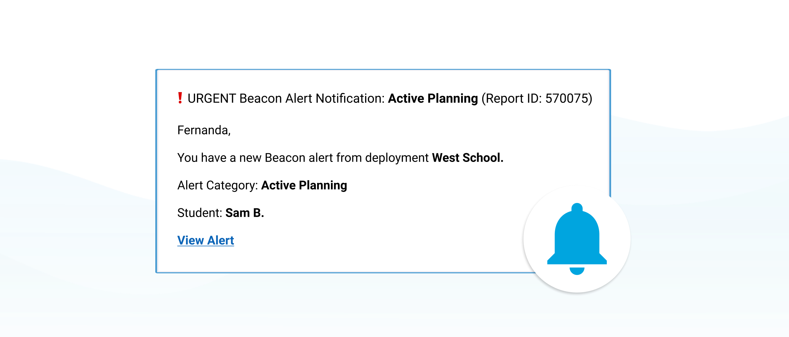 Beacon Alert Email Enhancements